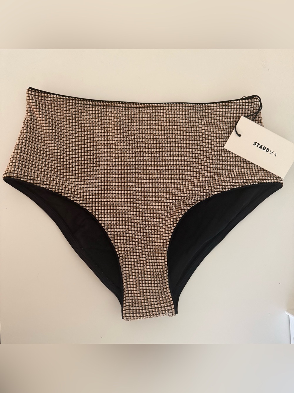 NWT STAUD Devon High-Rise Bikini Bottom